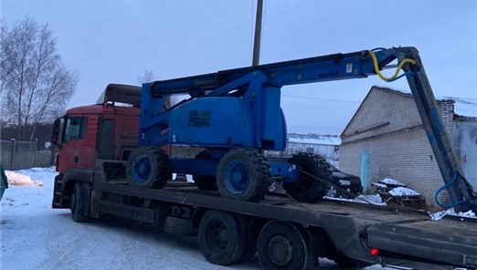 Приобретен первый строительный подъемник. Это дизельный коленчатый подъемник HAULOTTE HA20PX